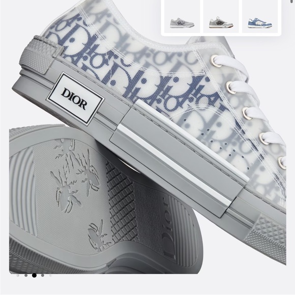 Dior Other - DIOR B23 LOW-TOP SNEAKER
White and Navy Blue Dior Oblique Canvas